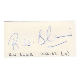 BOB BLAIR CRICKET AUTOGRAPH