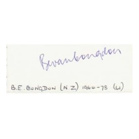 BEVAN CONGDON CRICKET AUTOGRAPH