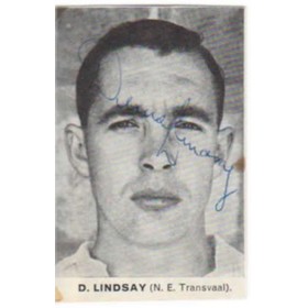 DENIS LINDSAY CRICKET AUTOGRAPH