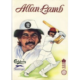 ALLAN LAMB 1988 (NORTHAMPTONSHIRE) SIGNED CRICKET BENEFIT BROCHURE