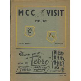 ENGLAND TOUR OF SOUTH AFRICA 1948-49 CRICKET BROCHURE