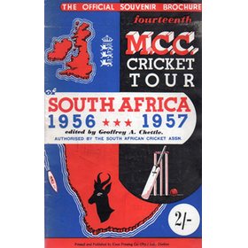 ENGLAND TOUR OF SOUTH AFRICA 1956-57 CRICKET BROCHURE