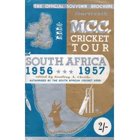 CRICKETERS FROM ENGLAND: OFFICIAL SOUVENIR BROCHURE FOR THE 1956-7 M.C.C. TOUR OF SOUTH AFRICA