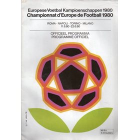 EUROPEAN FOOTBALL CHAMPIONSHIPS 1980 TOURNAMENT PROGRAMME