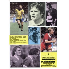 ARSENAL V LIVERPOOL 1980 (F.A. CUP SEMI-FINAL REPLAY) FOOTBALL PROGRAMME