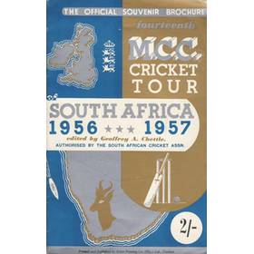 CRICKETERS FROM ENGLAND: OFFICIAL SOUVENIR BROCHURE FOR THE 1956-7 M.C.C. TOUR OF SOUTH AFRICA
