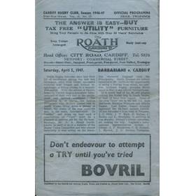 CARDIFF V BARBARIANS 1946/47