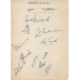 ESSEX CCC 1930S CRICKET AUTOGRAPHS