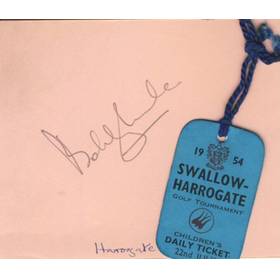 BOBBY LOCKE AUTOGRAPH 1954 (HARROGATE)