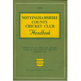 NOTTINGHAMSHIRE COUNTY CRICKET CLUB HANDBOOK 1956
