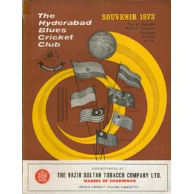 THE HYDERABAD BLUES CRICKET CLUB SOUVENIR 1973