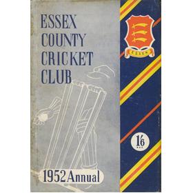 ESSEX COUNTY CRICKET CLUB ANNUAL 1952
