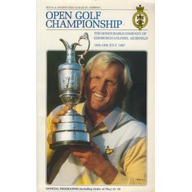 OPEN GOLF CHAMPIONSHIP 1987 (MUIRFIELD) PROGRAMME
