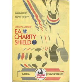 EVERTON V MANCHESTER UNITED 1985 (CHARITY SHIELD) FOOTBALL PROGRAMME