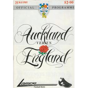 AUCKLAND V ENGLAND 1985 RUGBY PROGRAMME