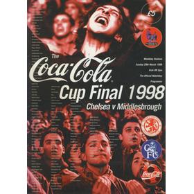 CHELSEA V MIDDLESBROUGH 1998 (COCA-COLA CUP FINAL) FOOTBALL PROGRAMME