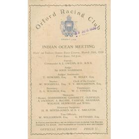 AUSTRALIA 1930 - ENTERTAINMENT ABOARD SS "ORFORD"