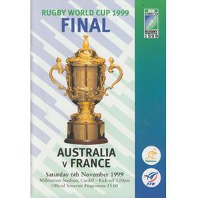 AUSTRALIA V FRANCE 1999 (WORLD CUP FINAL) RUGBY UNION PROGRAMME