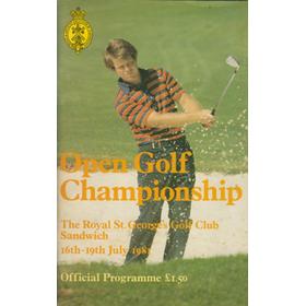 OPEN CHAMPIONSHIP 1981 (ROYAL SANDWICH) GOLF PROGRAMME