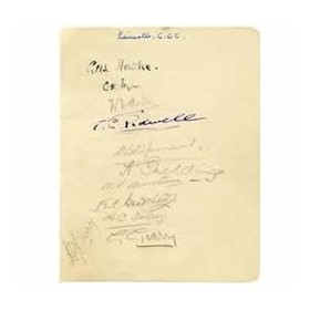 LEICESTERSHIRE 1927 CRICKET AUTOGRAPHS
