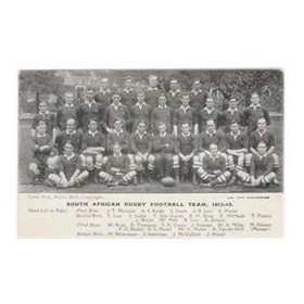 SOUTH AFRICA 1912-13 RUGBY POSTCARD