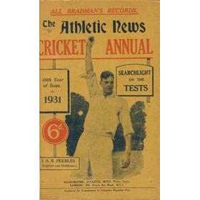 ATHLETIC NEWS CRICKET ANNUAL 1931