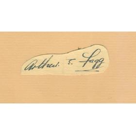 ARTHUR FAGG (KENT & ENGLAND) CRICKET AUTOGRAPH