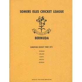 SOMERS ISLES CRICKET LEAGUE (BERMUDA) CRICKET TOUR TO EUROPE 1971 - SOUVENIR BROCHURE