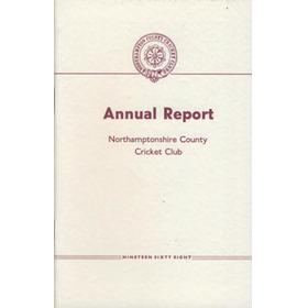 NORTHAMPTONSHIRE COUNTY CRICKET CLUB 1968 ANNUAL REPORT