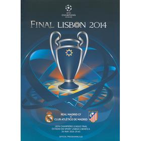 REAL MADRID V ATLETICO MADRID 2014 (CHAMPIONS LEAGUE FINAL) FOOTBALL PROGRAMME