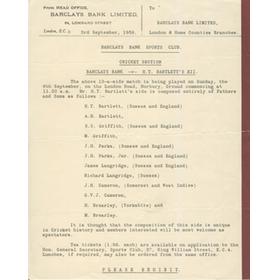 BARCLAYS BANK V H.T. BARTLETT