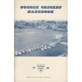 OFFICIAL SUSSEX CRICKET HANDBOOK 1966