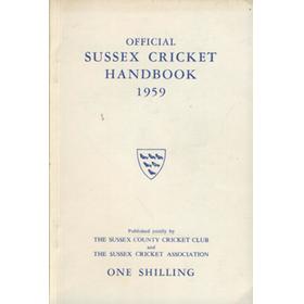 OFFICIAL SUSSEX CRICKET HANDBOOK 1959