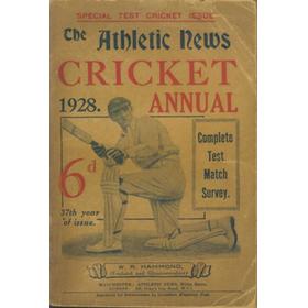 ATHLETIC NEWS CRICKET ANNUAL 1928