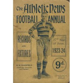 ATHLETIC NEWS FOOTBALL ANNUAL 1923-24