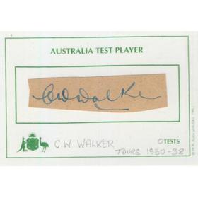 CHARLIE WALKER (SOUTH AUSTRALIA) CRICKET AUTOGRAPH