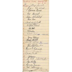 SCOTLAND TOUR TO SOUTH AFRICA 1960 RUGBY AUTOGRAPHS