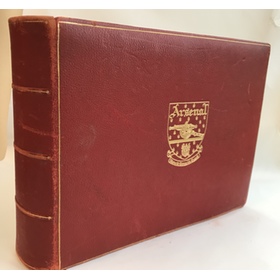 ARSENAL 1951 LEATHER PHOTOGRAPH ALBUM - PRESENTED TO CLUB DIRECTOR COMMANDER A.F. BONE