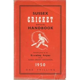 OFFICIAL SUSSEX CRICKET HANDBOOK 1950 