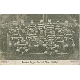 TAUNTON RUGBY FOOTBALL CLUB 1903-04 POSTCARD