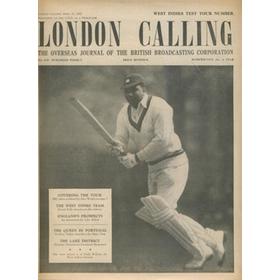 LONDON CALLING - WEST INDIES CRICKET TOUR OF ENGLAND 1957