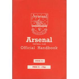 ARSENAL FOOTBALL CLUB 1970-71 OFFICIAL HANDBOOK