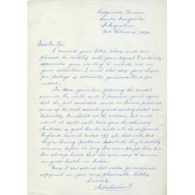 ANDY GANTEAUME (WEST INDIES) 1993 CRICKET LETTER