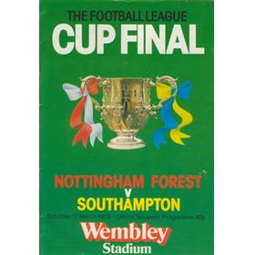 NOTTINGHAM FOREST V SOUTHAMPTON 1979 (LEAGUE CUP FINAL) FOOTBALL PROGRAMME