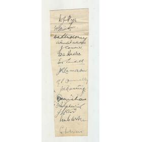 NEW ZEALAND (TOUR OF ENGLAND) 1937 CRICKET AUTOGRAPHS