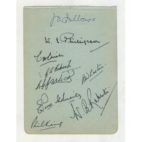 LANCASHIRE 1946 CRICKET AUTOGRAPHS