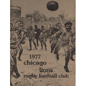 CHICAGO LIONS 1977 RUGBY FOOTBALL CLUB