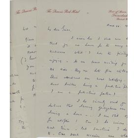 ABDUL HAFEEZ KARDAR (PAKISTAN) 1958 CRICKET LETTER