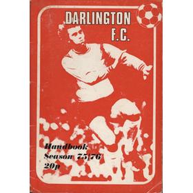 DARLINGTON F.C.  OFFICIAL HANDBOOK 1975-76