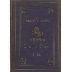 KENT COUNTY CRICKET CLUB 1919 [BLUE BOOK]
